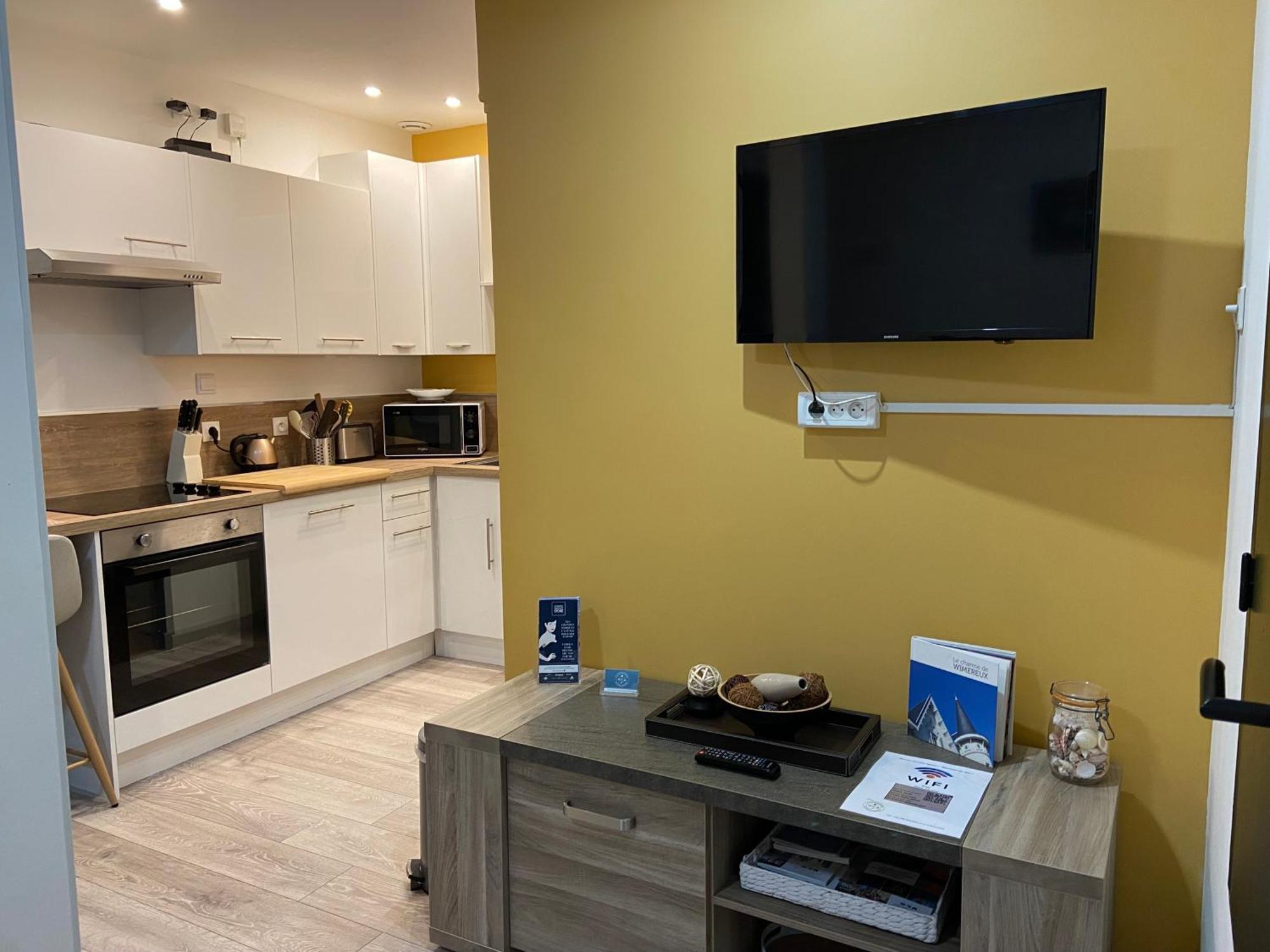 "Appartement Sur Digue" Proche De La Plage Avec Wifi 维姆勒 外观 照片